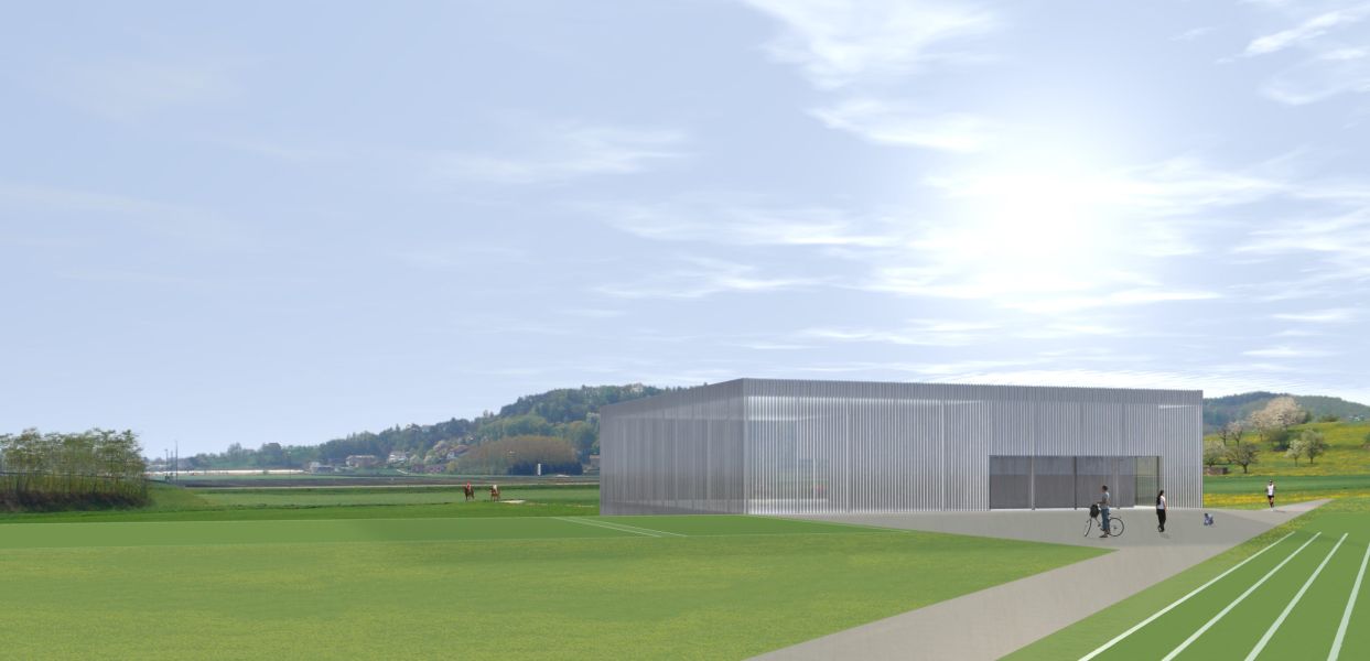Grande salle communale à Montagny-près-Yverdon image synthese